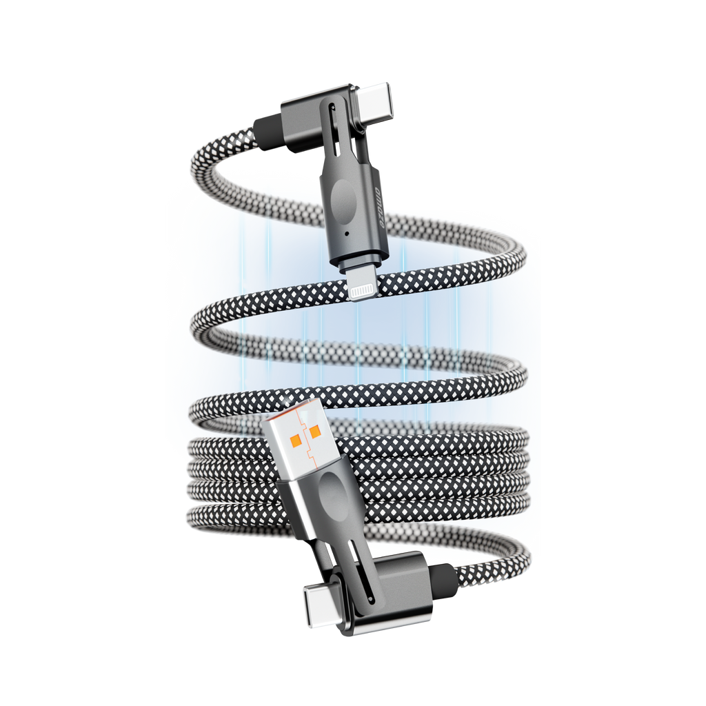 4 in 1 Magnetic Coiled Cable