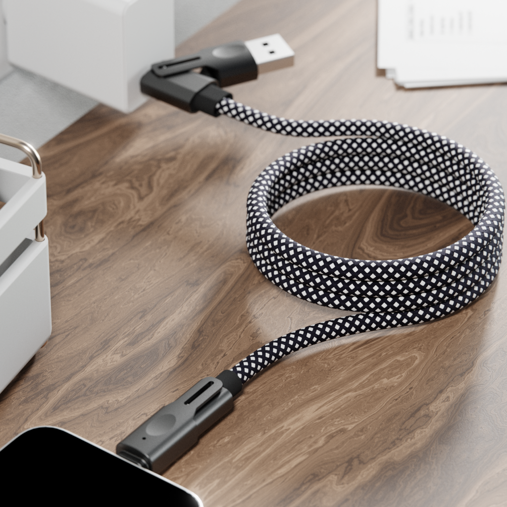 4 in 1 Magnetic Coiled Cable