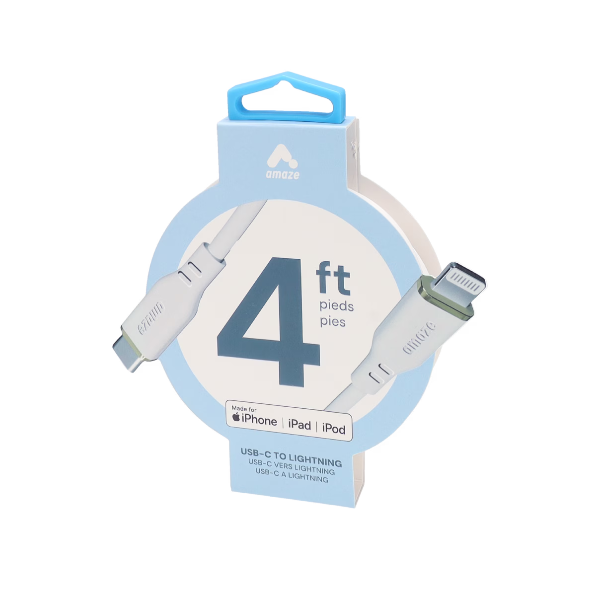 Amaze 4FT USB-C to Lightning White Cable image 1