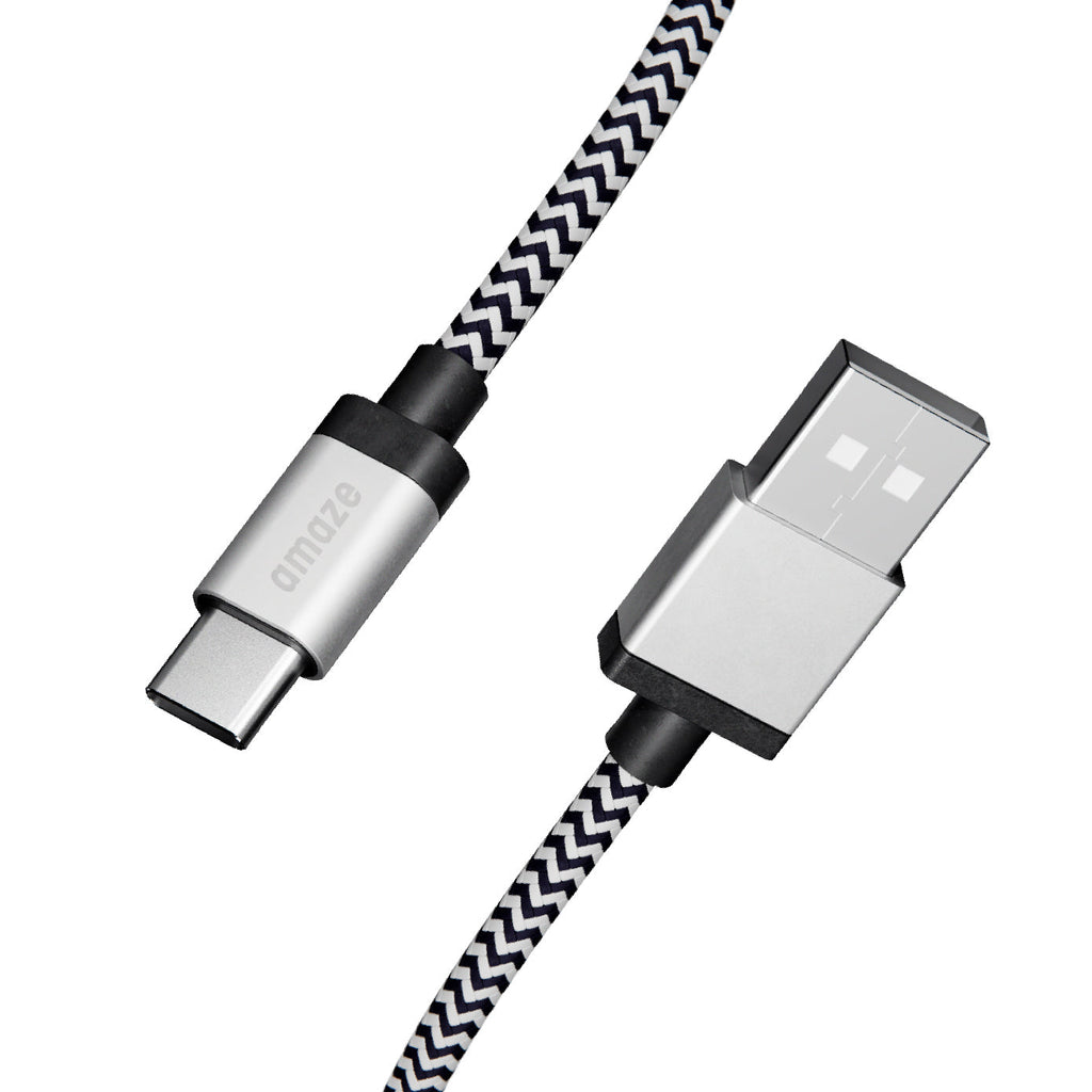 AMAZE 7FT USB-A TO USB-C Premium Braided Cable image 0