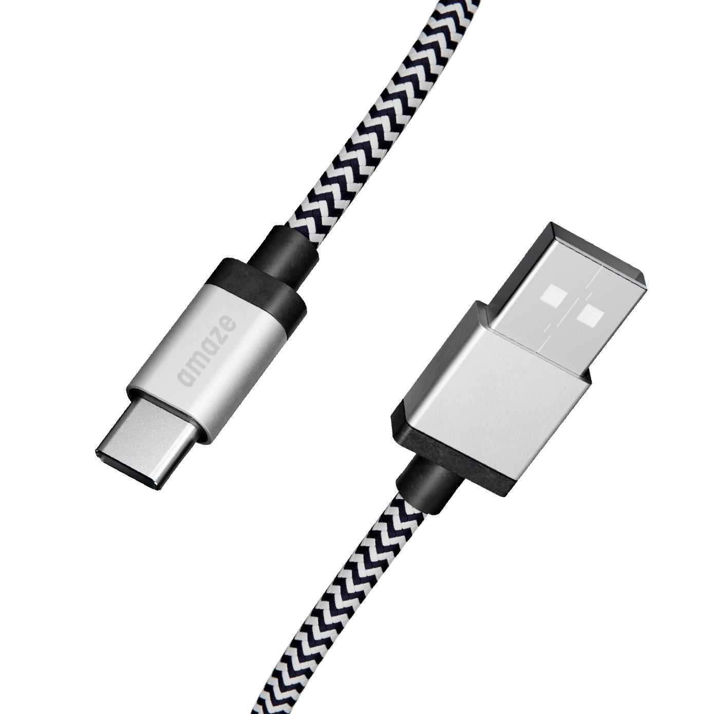 AMAZE 7FT USB-A TO USB-C Premium Braided Cable image 0