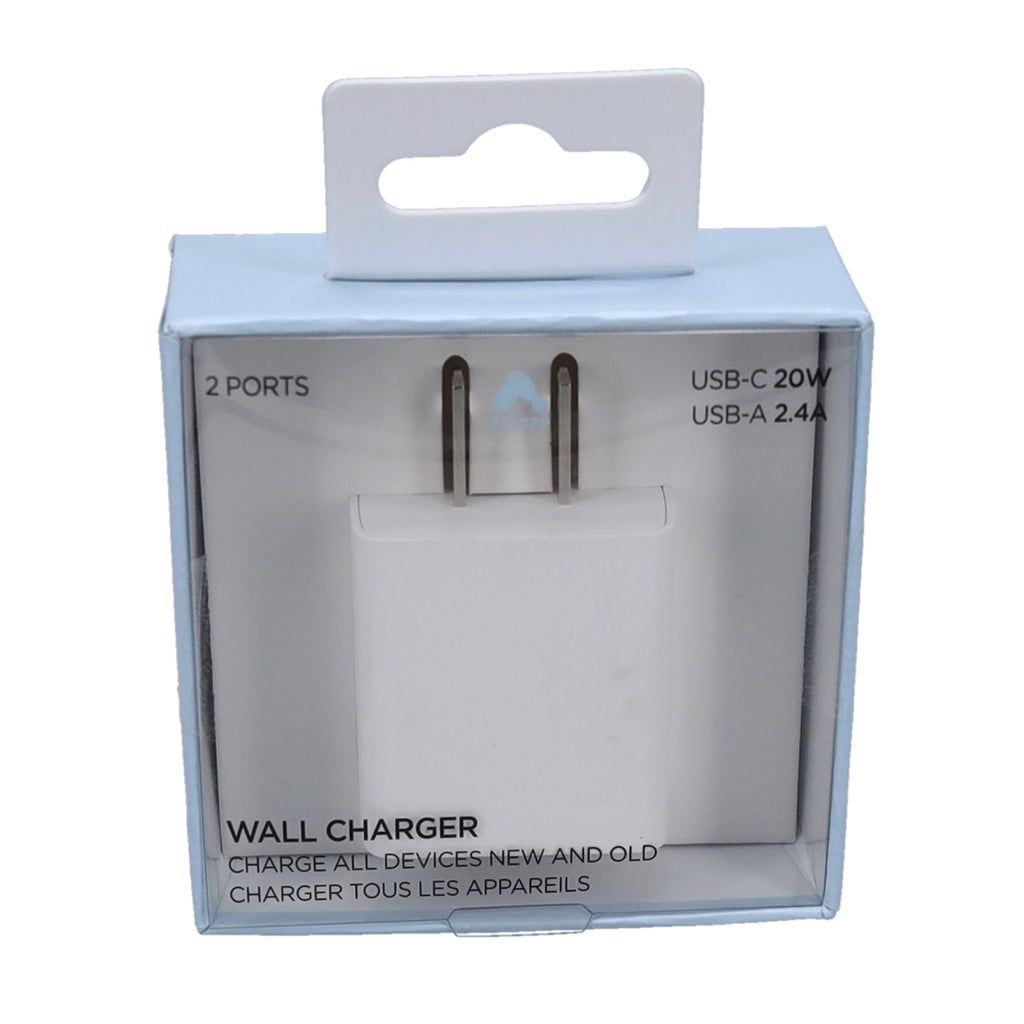 Amaze Dual Port PD Wall Charger - USB-A & USB-C