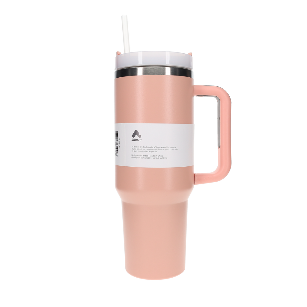 Amaze Tumbler with Reusable Straw (1L) - Black, White, Blue, Pink image 7