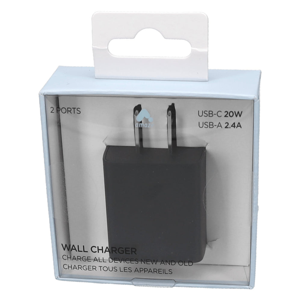Amaze Dual Port PD Wall Charger - USB-A & USB-C image 3