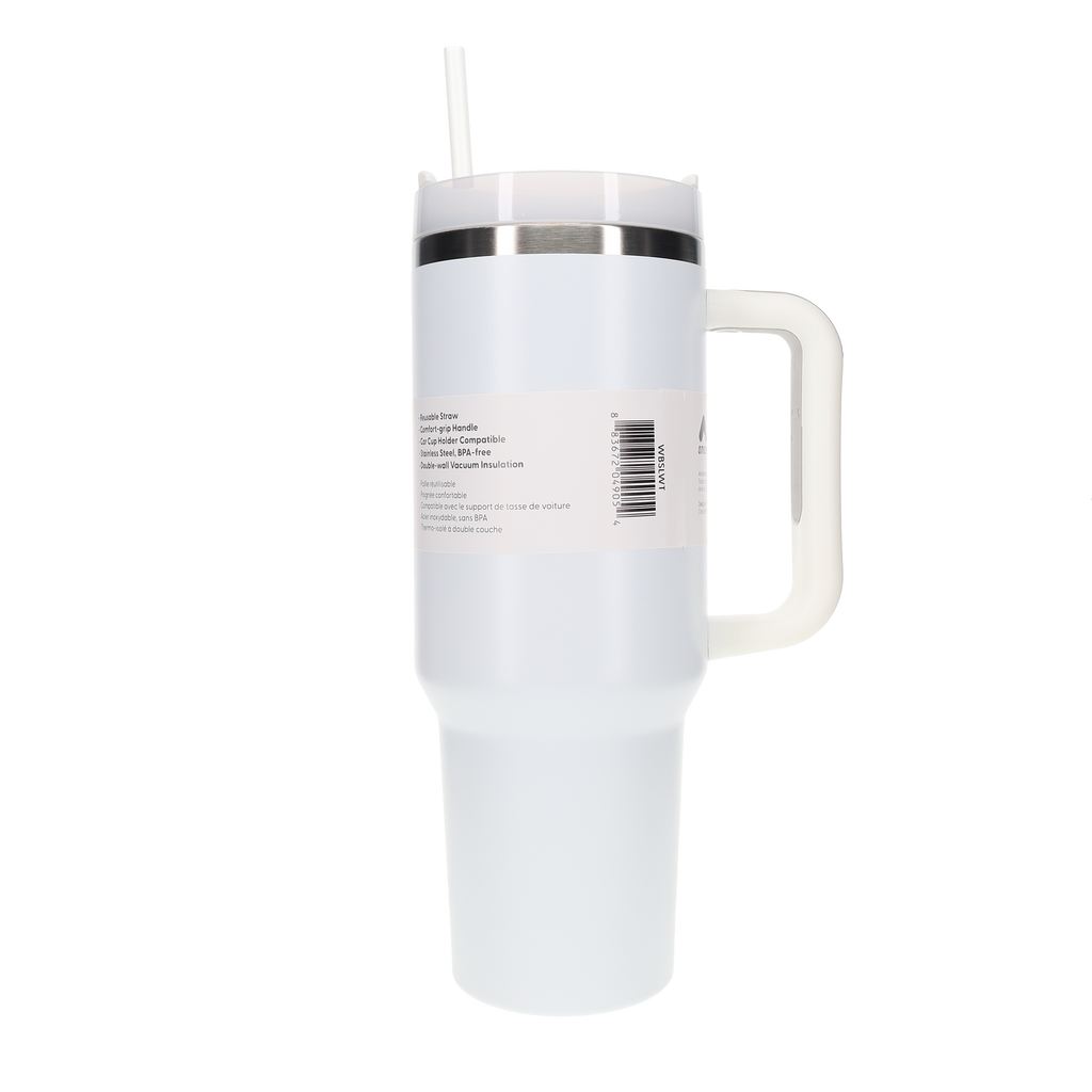 Amaze Tumbler with Reusable Straw (1L) - Black, White, Blue, Pink image 3