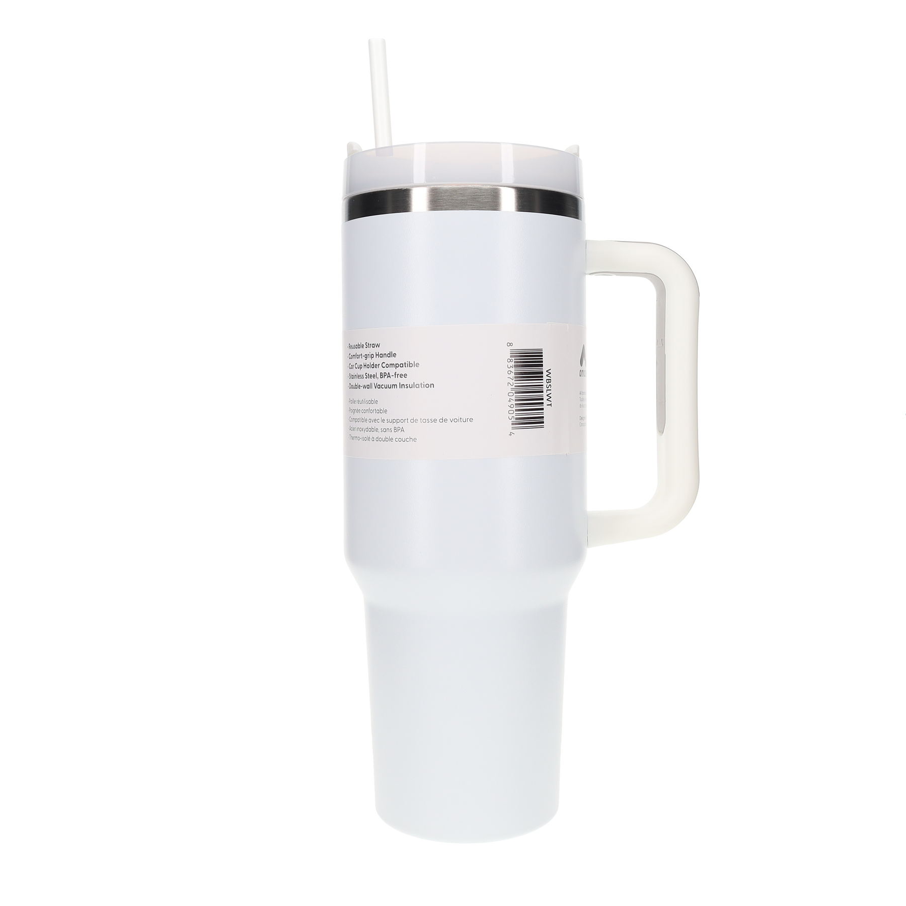 Amaze Tumbler with Reusable Straw (1L) - Black, White, Blue, Pink image 3