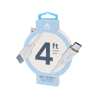 Amaze 4FT USB-C to USB-A White Cable image 1