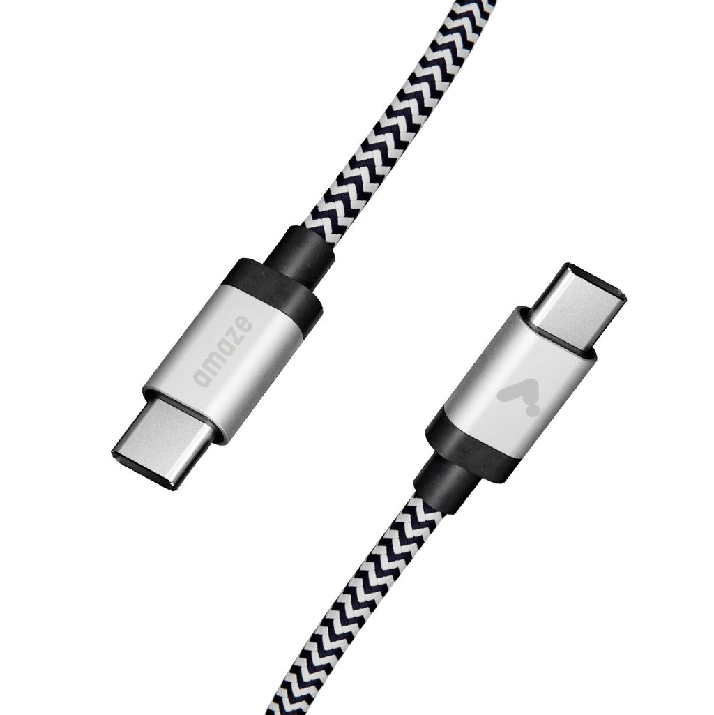 AMAZE 10FT USB-C TO USB-C Premium Braided Cable image 0