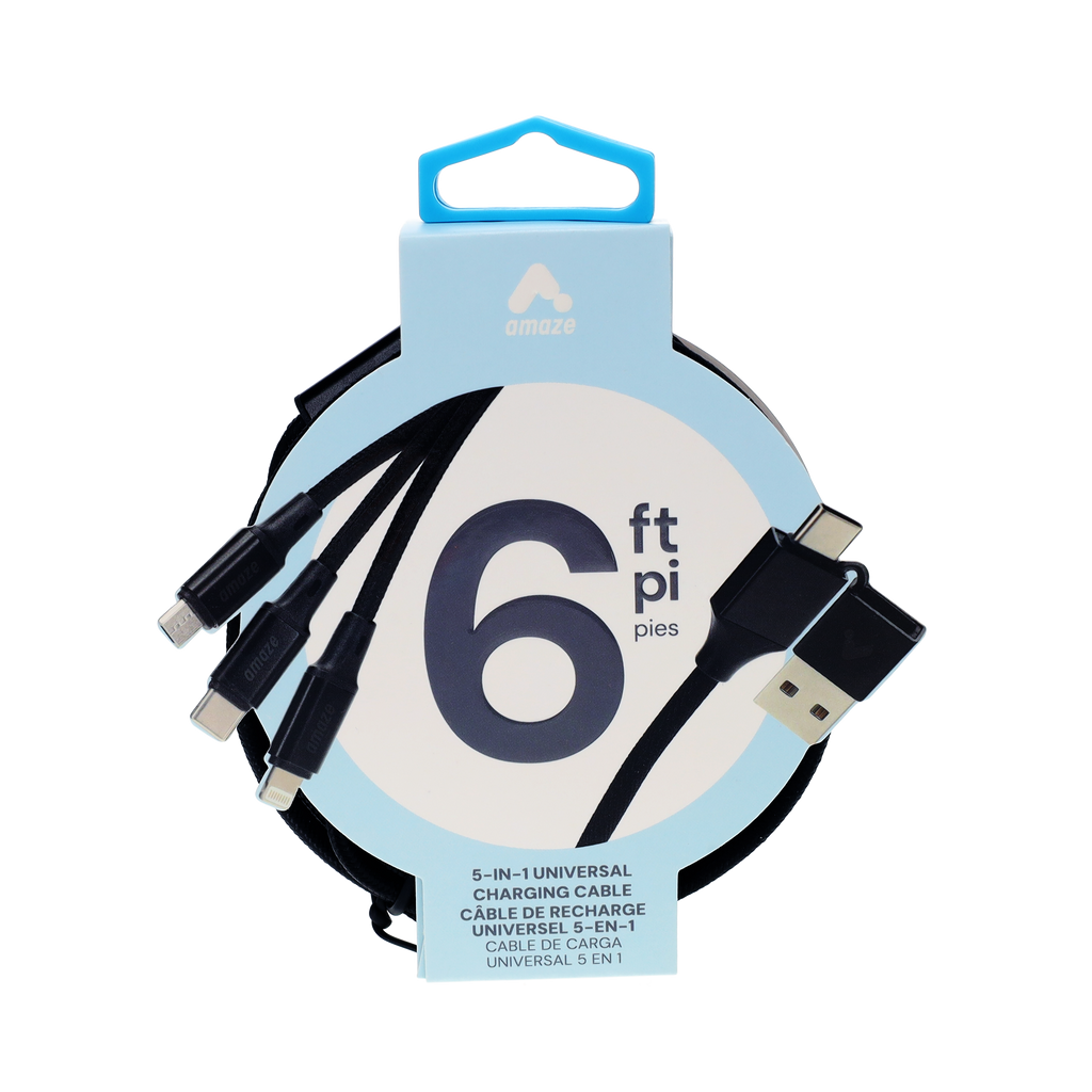6 ft 5-in-1 Universal Charging Cable