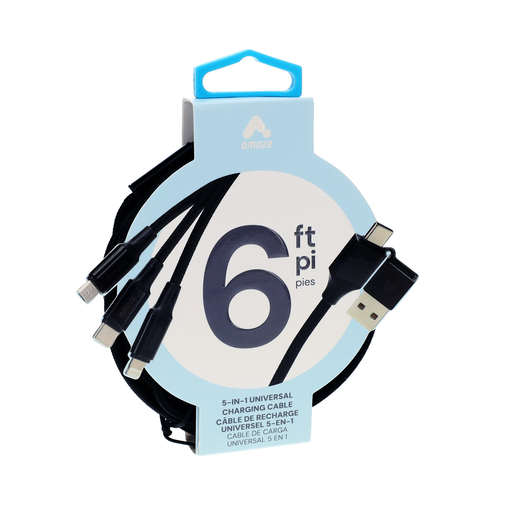 6 ft 5-in-1 Universal Charging Cable