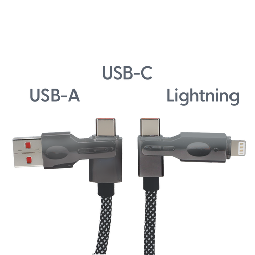 4-in-1 Magnetic Coiled Cable
