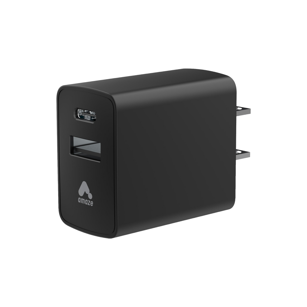 Dual Port PD Wall Charger - USB-A & USB-C