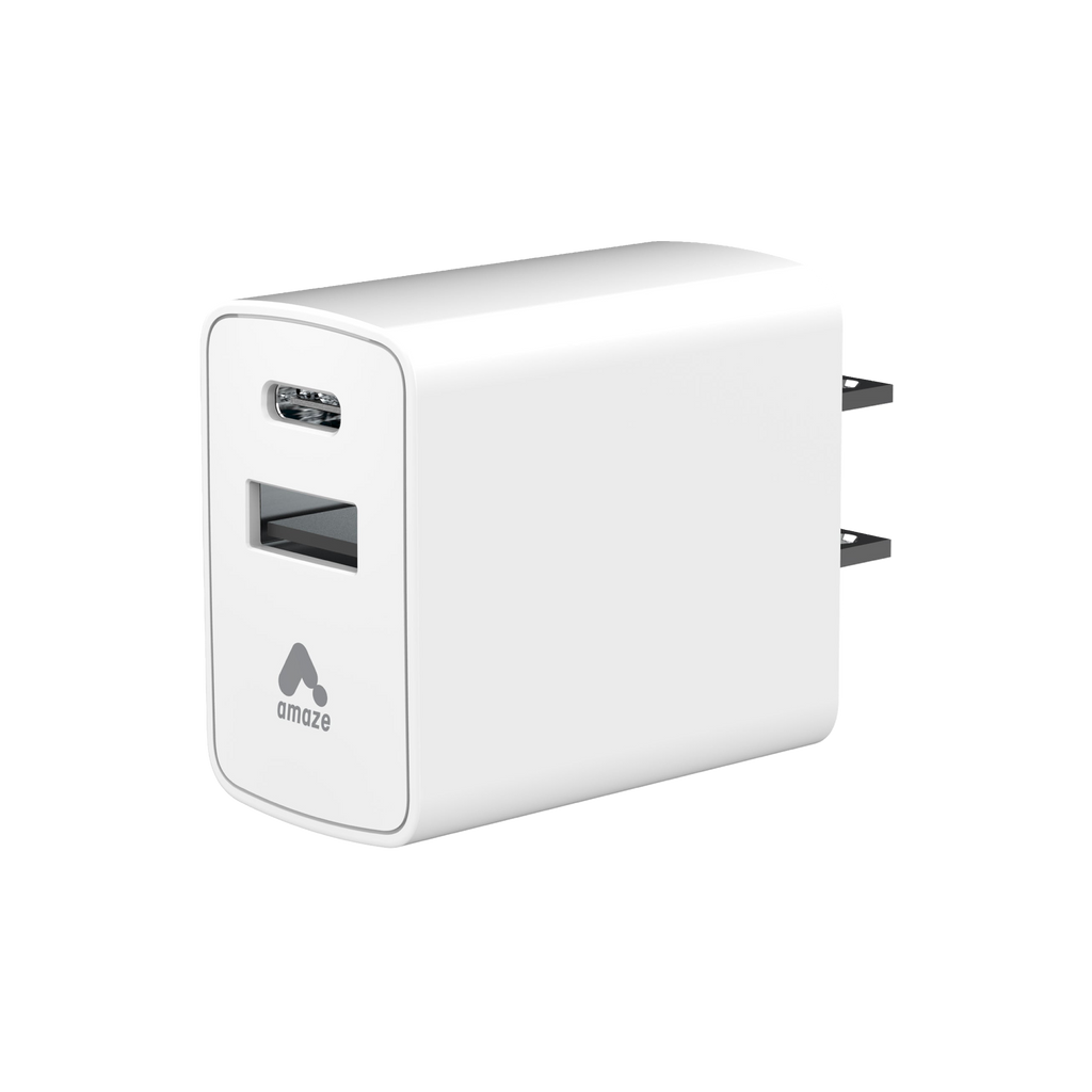 Dual Port PD Wall Charger - USB-A & USB-C
