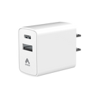 Dual Port PD Wall Charger - USB-A & USB-C