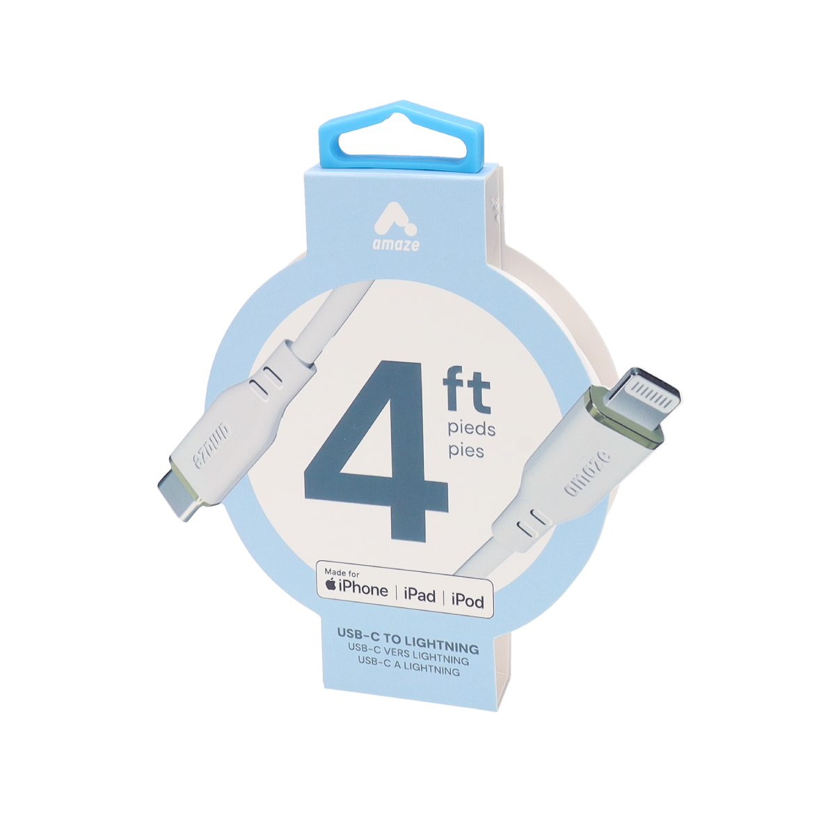 Amaze 4FT USB-C to Lightning White Cable