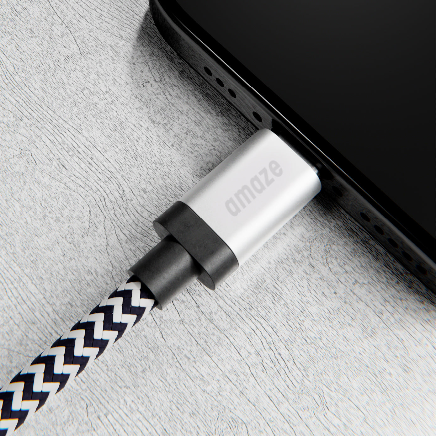 AMAZE 10FT USB-C TO USB-C Premium Braided Cable image 1