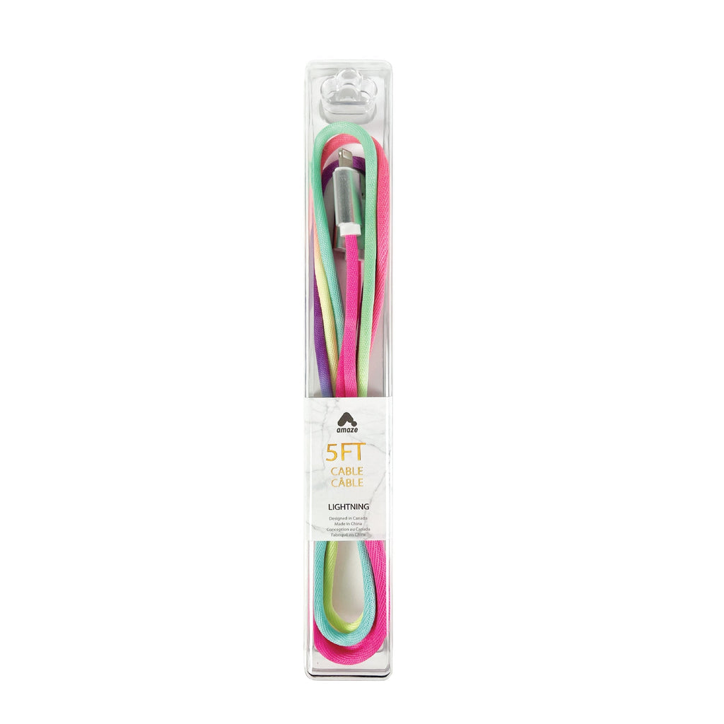 Amaze 5FT Rainbow Charging Cable image 1