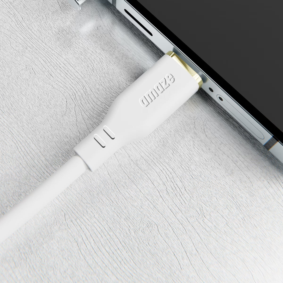 Amaze 4FT USB-C to USB-C White Cable image 2