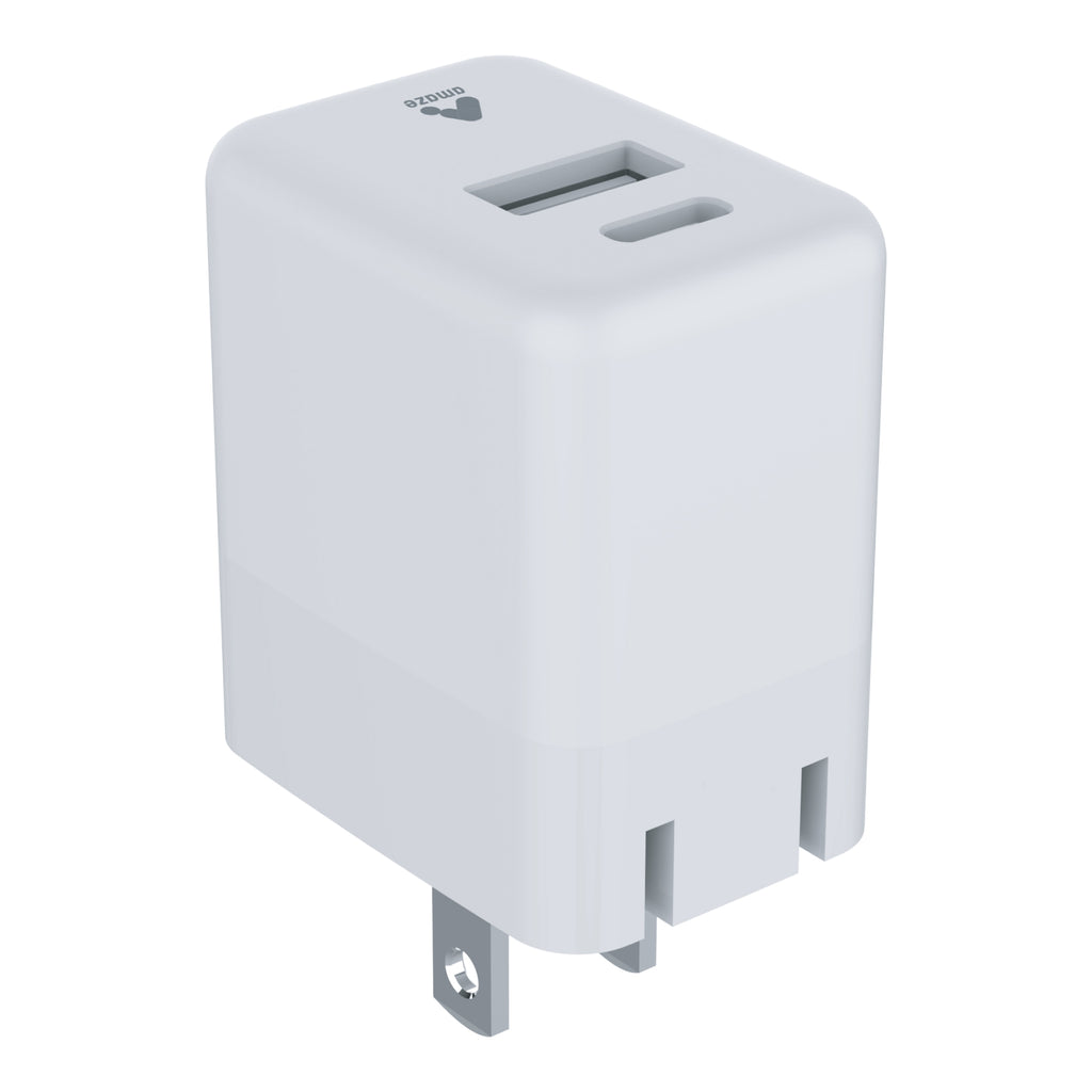 Dual Port PD Wall Charger - USB-A & USB-C